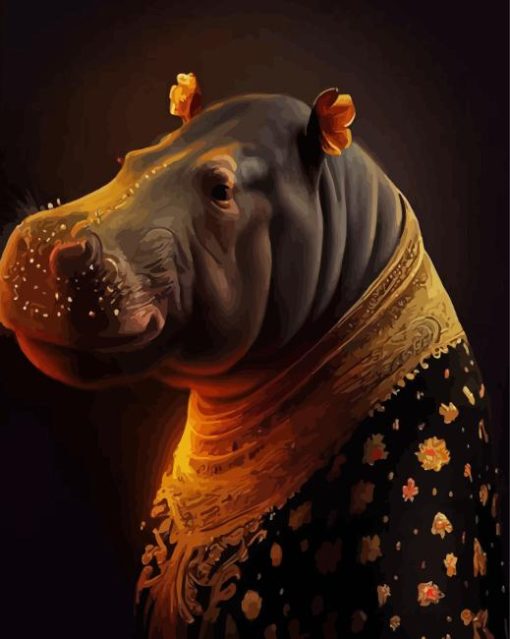 Hippo Baroque Paint By Numbers