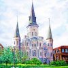 Jackson Square New Orleans Art Paint By Numbers