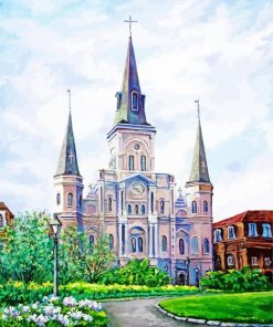 Jackson Square New Orleans Art Paint By Numbers