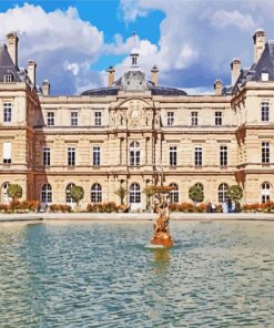 Jardin Du Luxembourg Palace Paint By Numbers