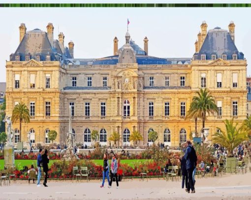 Jardin Du Luxembourg In France Paint By Numbers