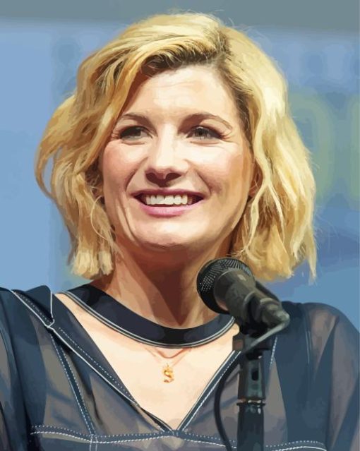 Jodie Whittaker Smiling Paint By Numbers