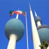 Kuwait Towers And Flag Paint By Numbers