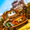Mater Cars Movie Poster Paint By Numbers