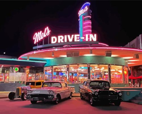 Mels Drive In San Francisco Paint By Numbers