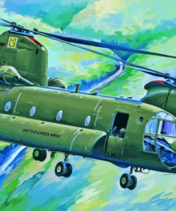 Military Chinook Art Paint By Numbers