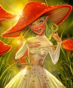 Mushroom Fairy Paint By Numbers