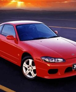 Nissan S15 Red Car Paint By Numbers