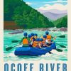 Ocoee River Rafting Poster Paint By Numbers