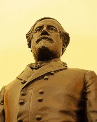 Robert E Lee Statue Paint By Numbers