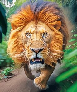Running Lion Paint By Numbers