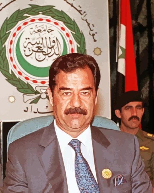 Saddam Hussein Statesman Paint By Numbers