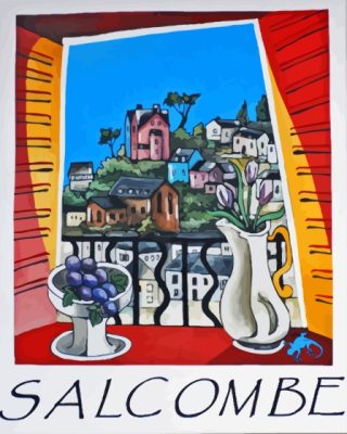 Salcombe Poster Paint By Numbers