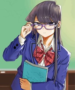 Shoko Komi With Glasses Paint By Numbers