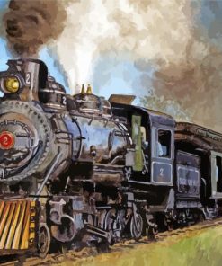 Steam Locomotive Paint By Numbers