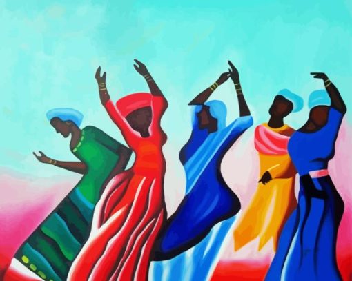 The Black Women Dancing Paint By Numbers