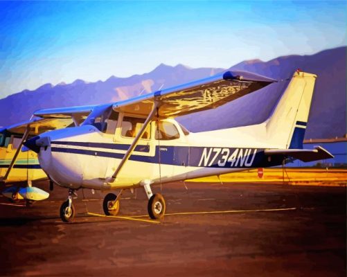 The Cessna 182 Airplane Paint By Numbers