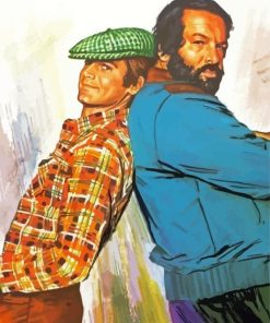 Terence Hill And Bud Spencer Paint By Numbers