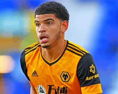 The English Footballer Morgan Gibbs White Paint By Numbers