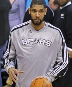 Tim Duncan Basketball Player Paint By Numbers