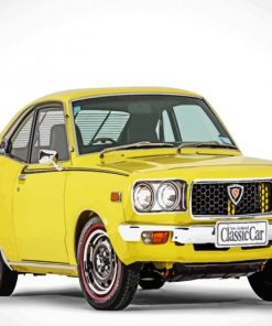 Yellow Classic Mazda Car Paint By Numbers