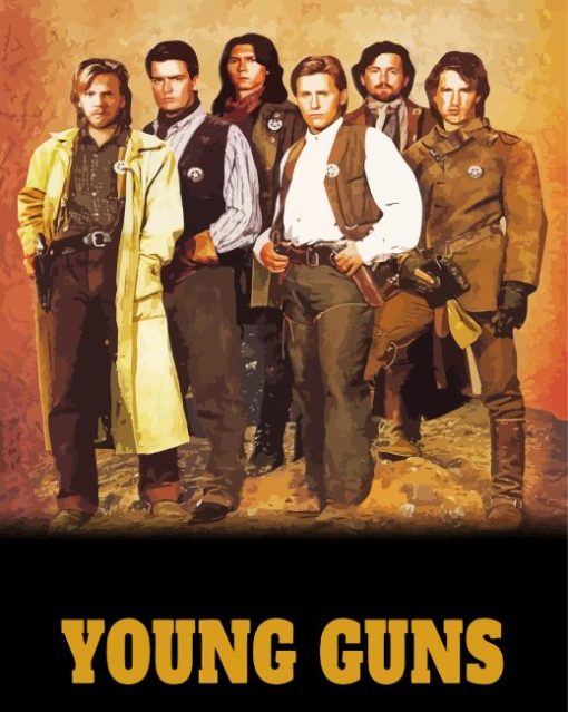 Young Guns Movie Poster Paint By Numbers