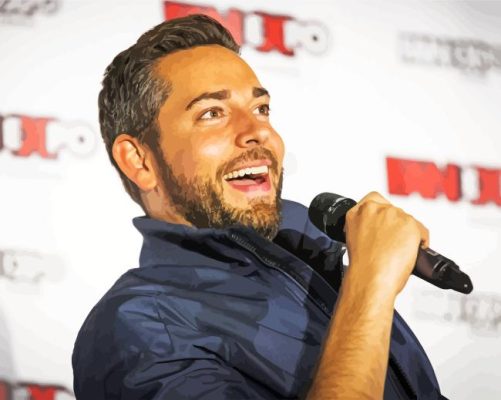 Zachary Levi Actor Paint By Numbers