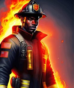 Firefighter Paint By Numbers