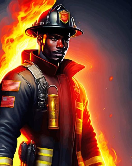 Firefighter Paint By Numbers