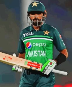 Babar Azam Paint By Numbers