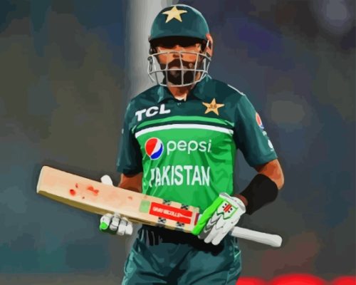 Babar Azam Paint By Numbers