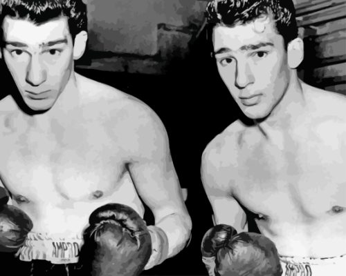 Black And White Kray Twins Paint By Numbers