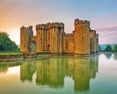 Bodiam Castle East Sussex Paint By Numbers