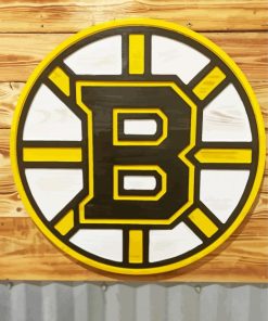 Boston Bruins Ice Hockey Team Logo Paint By Numbers