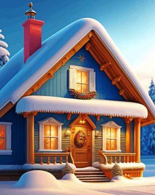 Christmas House Paint By Numbers