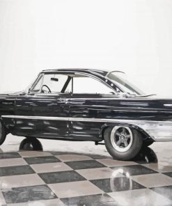 Classic Black Ford Starliner Car Paint By Numbers