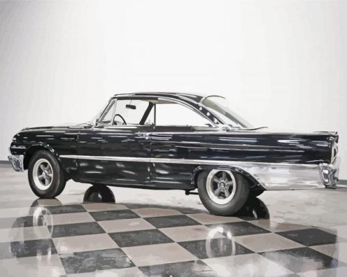 Classic Black Ford Starliner Car Paint By Numbers