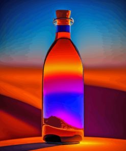Colorful Glass Bottle Art Paint By Numbers