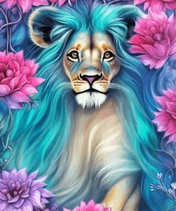 Cute Lion Paint By Numbers