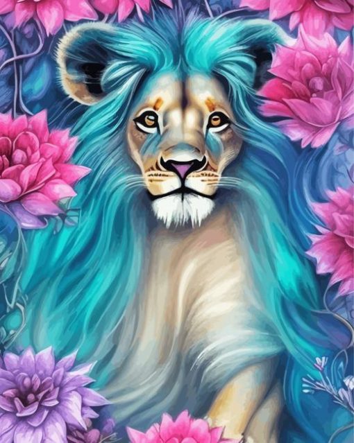 Cute Lion Paint By Numbers