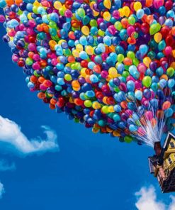 Disney Pixar Up Balloon House Paint By Numbers
