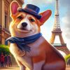 Dog In Paris Paint By Numbers