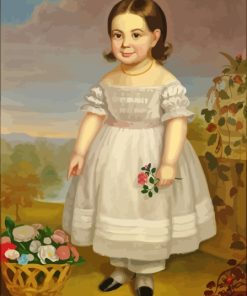 Girl In White Dress Paint By Numbers