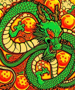 Green Chinese Dragon Paint By Numbers