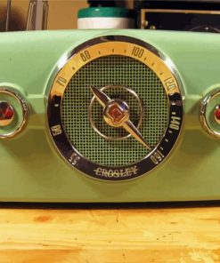 Green Radio Vintage Paint By Numbers