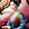 Japanese Lady Paint By Numbers