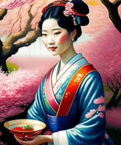 Japanese Lady Paint By Numbers