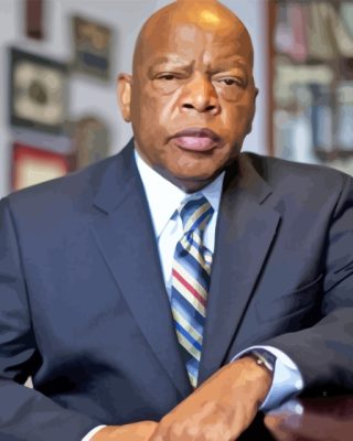 John Lewis Civil Rights Leader Paint By Numbers