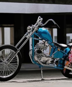 Mini Chopper Motorcycle Paint By Numbers