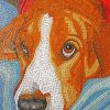 Mosaic Brown Dog Paint By Numbers